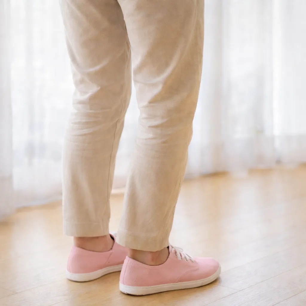 膝をゆるめて立つイメージ